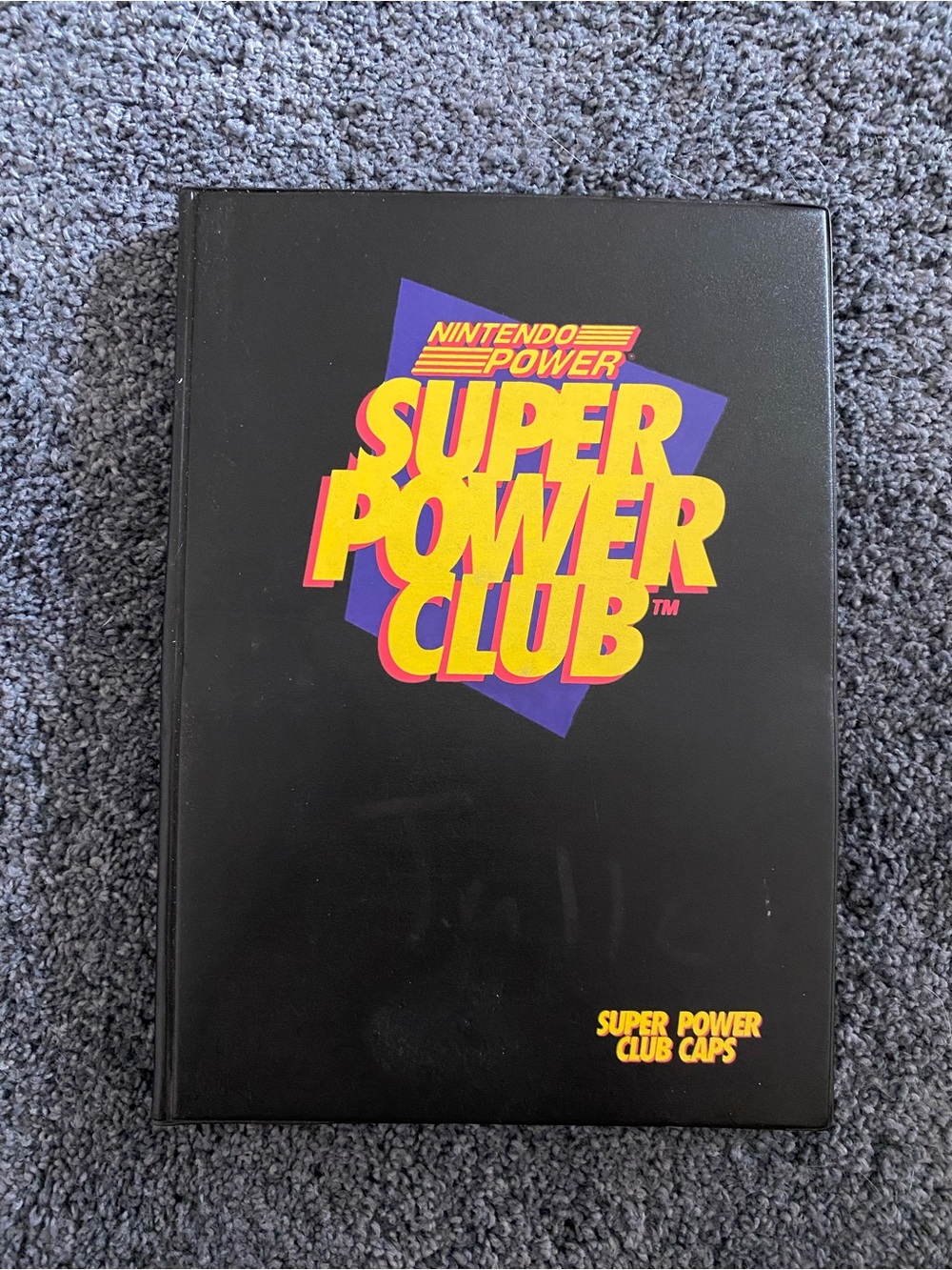 Vintage Nintendo Power Pog binder with pogs